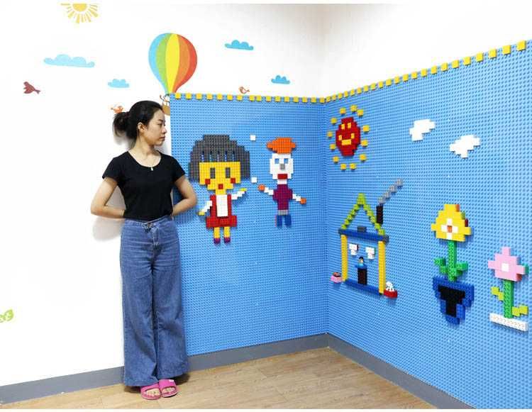 Лего стіна Дупло, Classic на любий розмір, пластина LEGO