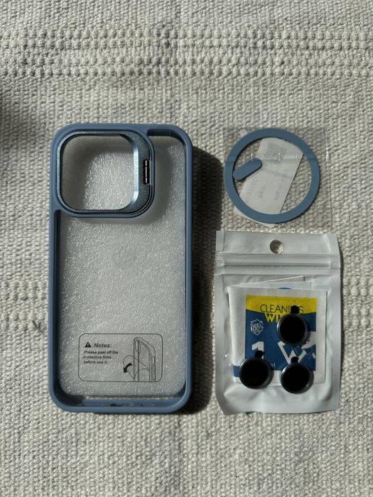 Etui case do iPhone 15 pro niebieskie błękitne