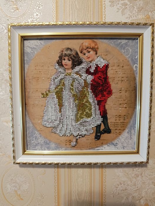 Новорічний подарунок.Картини бісером. 600грн за 1шт.