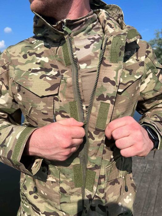 Тактична чоловіча військова весна|літо|осінь куртка парка М65 Han Wild Мультикам S-3XL