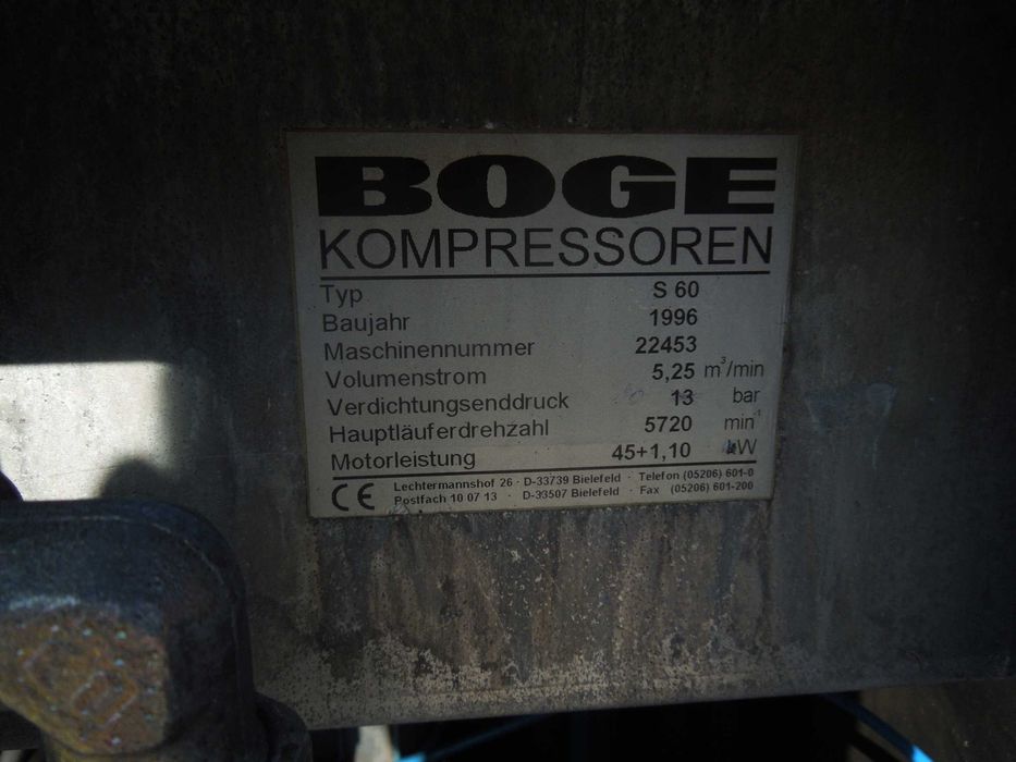 Sprężarka śrubowa BOGE S60