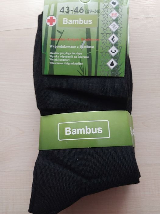 Skarpety męskie bambusowe 5 par 16 zł