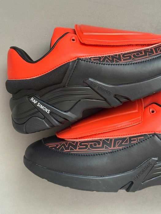 Кросівки Adidas x Raf Simons Antei Shell and PVC-Trimmed Red Black