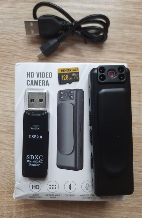 Міні нагрудна прихована HD відеокамера