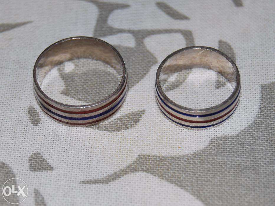 Anel de prata com varias cores