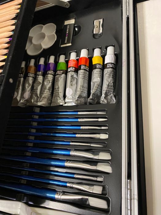 Великий Набір для малювання  металева валіза Art set