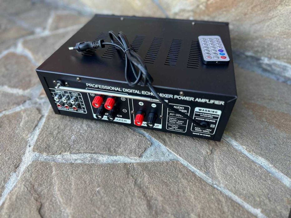 Усилитель звука 2️⃣х1️⃣5️⃣0️⃣w. Підсилювач. Ресивер. Караоке. Блютуз