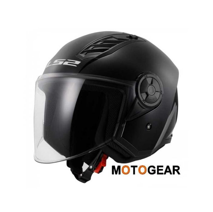Nowy!!! Kask LS2 OF616 AIRFLOW II Choper retro otwarty biały czarny