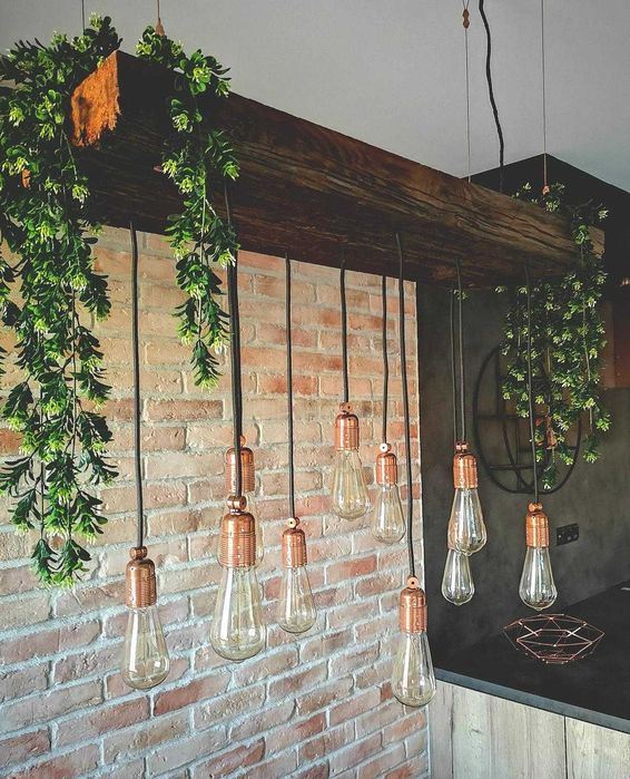 Lampa Stare Drewno Lampy sufitowe ścienne rustyk retro boho industrial