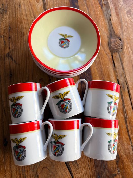 Conjunto 6 chávenas Benfica