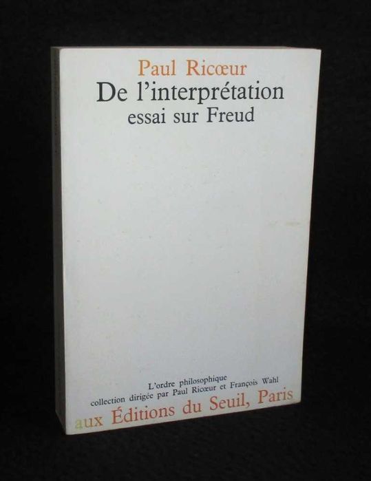 Livro De l'interprétation essai sur Freud Paul Ricœur