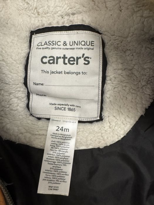 Теплий зимовий комбінезон Carter’s (розмір 24m на 1.5 - 2 роки)