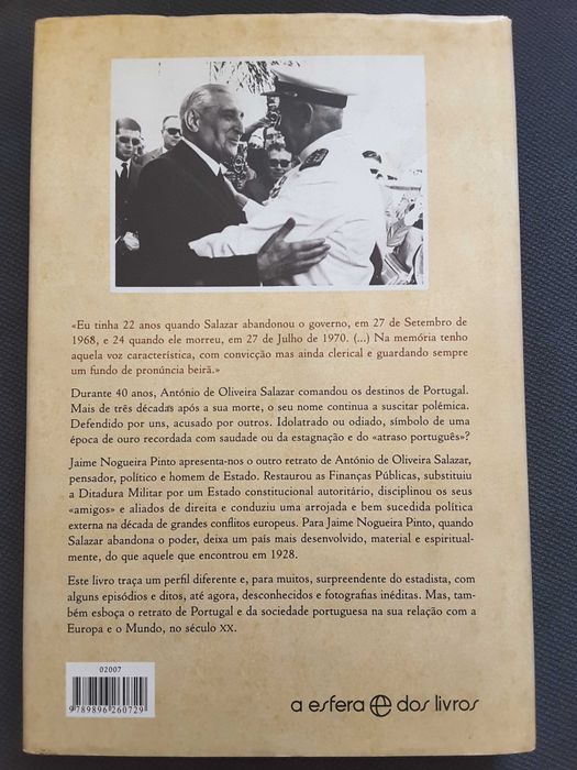 Minhas Memórias de Salazar/ Obras de António Sardinha