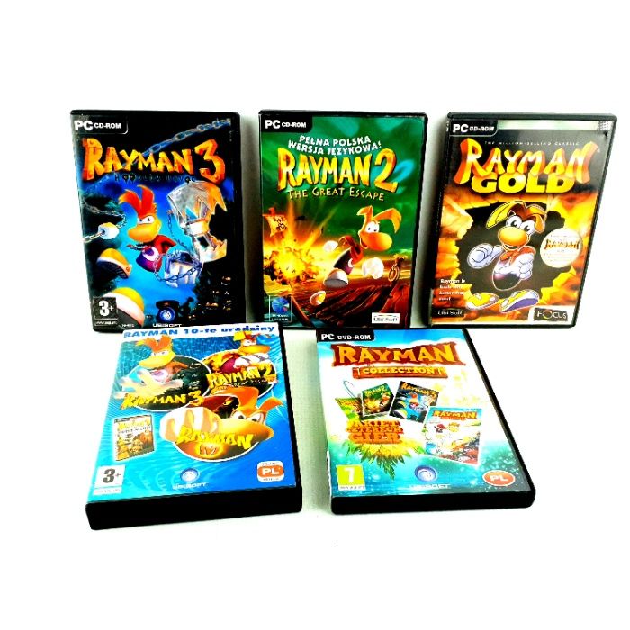 RAYMAN 1 2 3 M Collection 10 Urodziny Polskie wersje PC na komputer PL ...