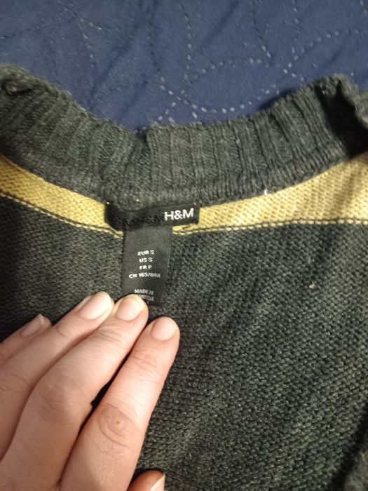 Długi sweterek w paski h&m roz. S