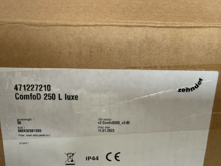 Rekuperator Zehnder ComfoD 250 L luxe(Filtry Gratis)