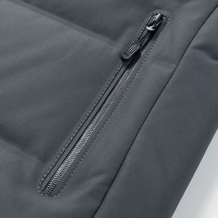 Демисезонный мужской пуховик Aliens на гусином пуху 800 Серый размер M