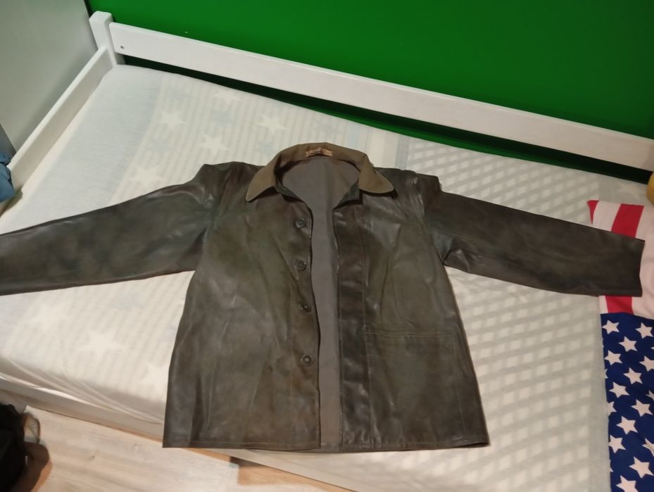 Kurtka płaszcz gumowy przeciwdeszczowy wojskowy niemiecki  NRD