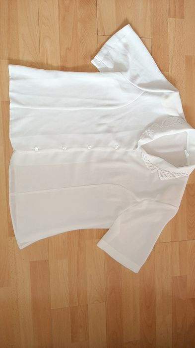 Jasno kremowa bluzka w rozmiarze  46 48 biała