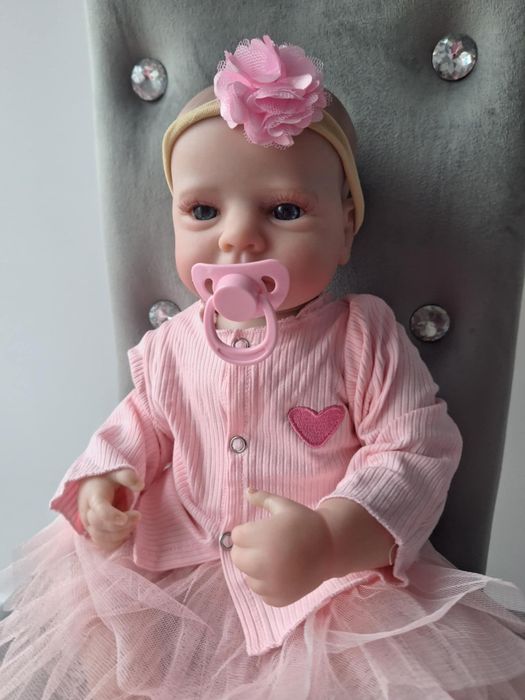 Lalka reborn robiona na podobieństwo dziecka, bobasa nowa, 46 cm w zes