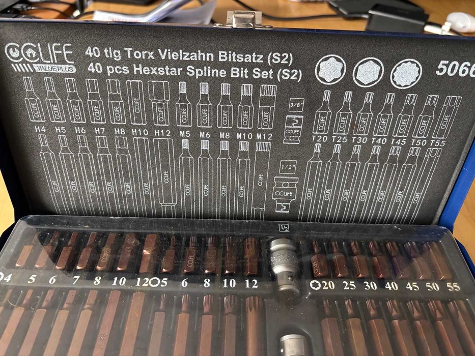 Caixa de ferramentas Torx metalica PRO