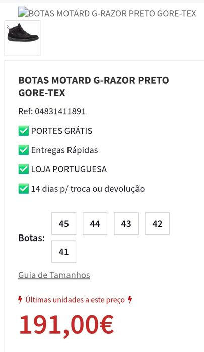 Botas motard Gaerne pretas