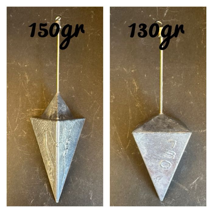 Chumbadas 120gr;130gr;130gr e 155gr com haste