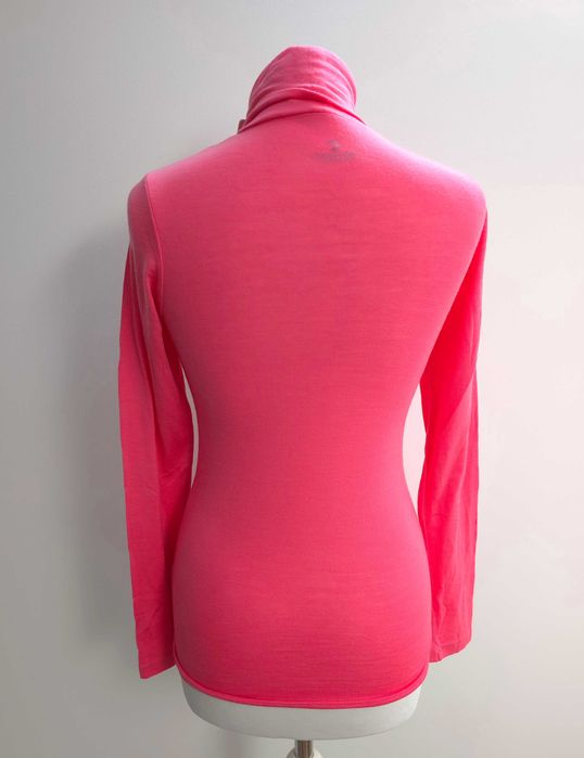 CUBUS U Ava Merino Polo Damski Golf Neonoworóżowy 100% Merino XS 34 Igła