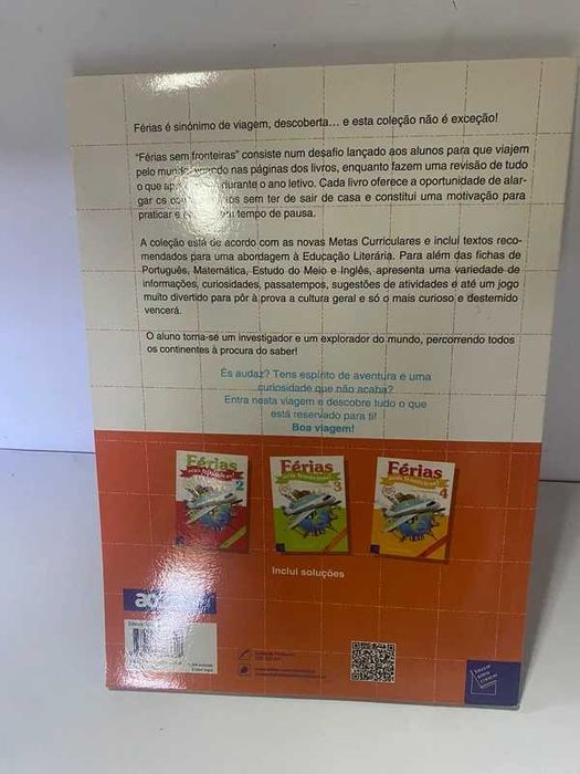 Livro de atividades 1º ano - Férias sem Fronteiras