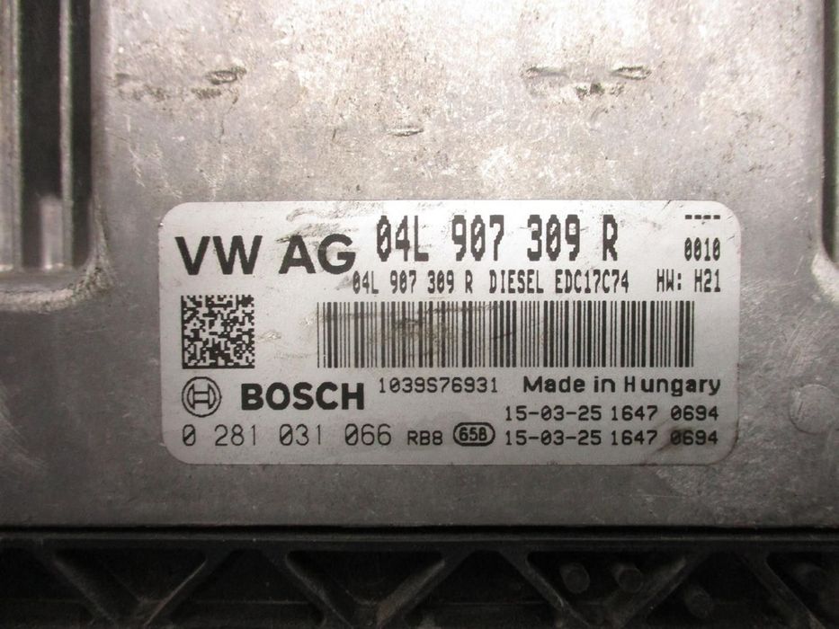 CENTRALINA MOTOR UCE VOLKSWAGEN PASSAT 2015 -04L907309R
