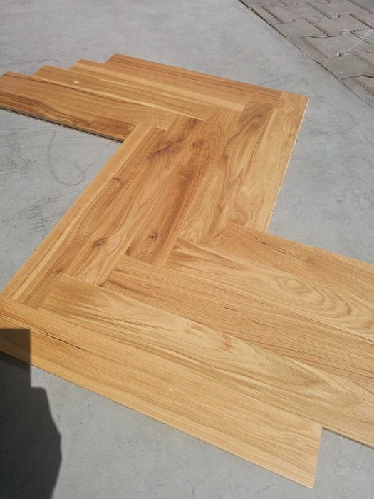 Parkiet dębowy olej 13x70x490 jodełka (warstwa 6mm)