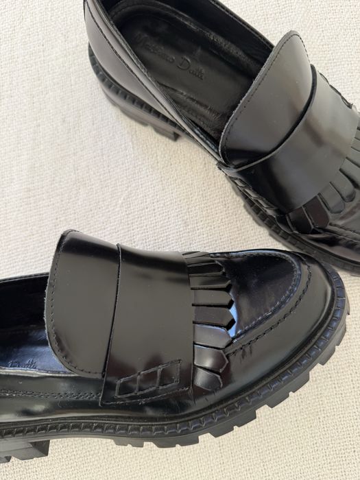 Damskie skórzane mokasyny Massimo Dutti