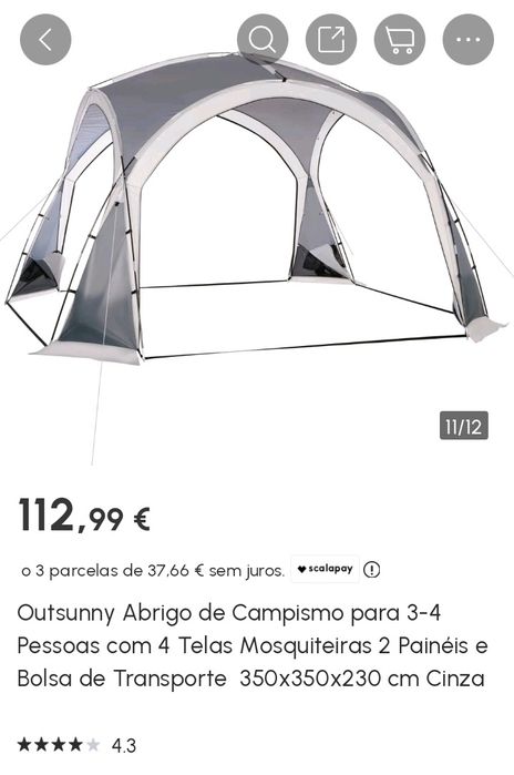 Tenda/Sala de campismo