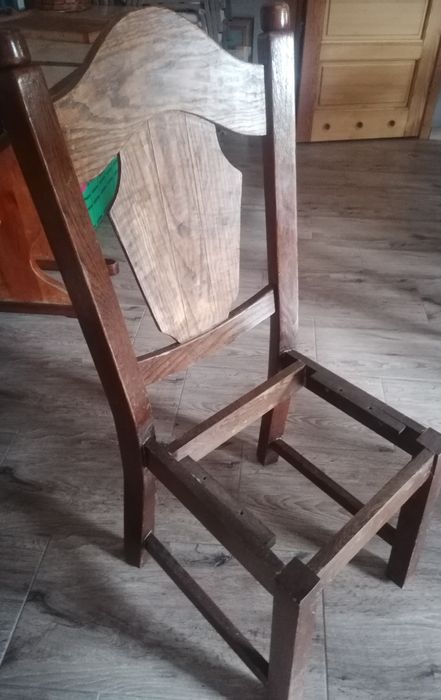 Retro krzesła dębowe