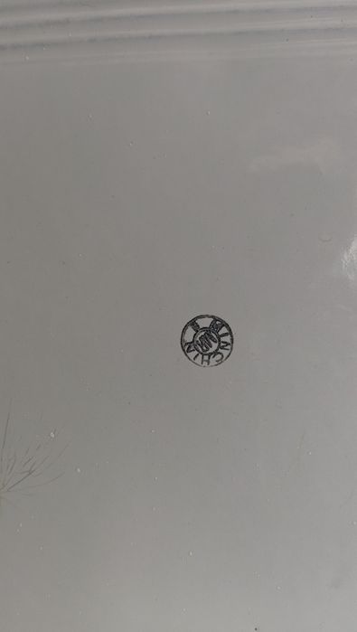 Suporte para talheres em esmalte antigo