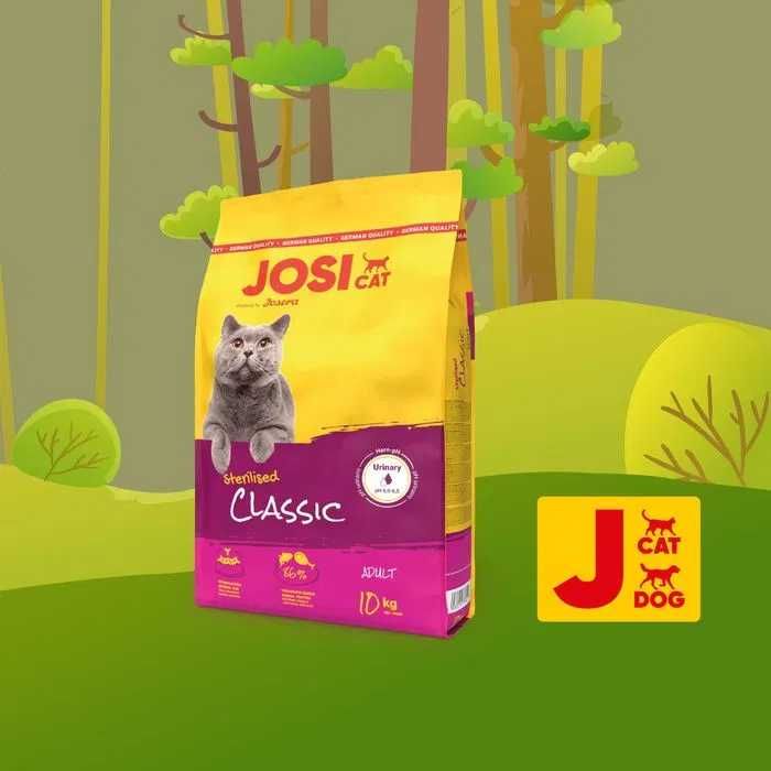 Сухий корм для котів JosiCat Sterilised Classic з м'ясом птиці 10кг