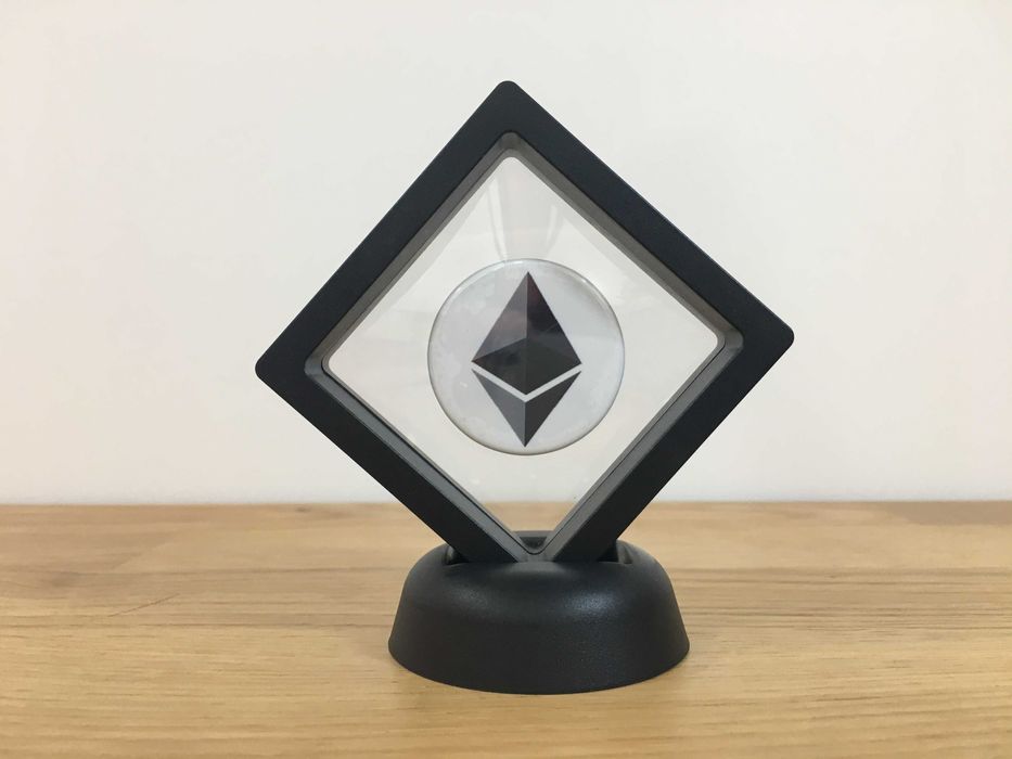 Display Cripto Ethereum 3D -7x7 - Peça decorativa para Setup Cripto