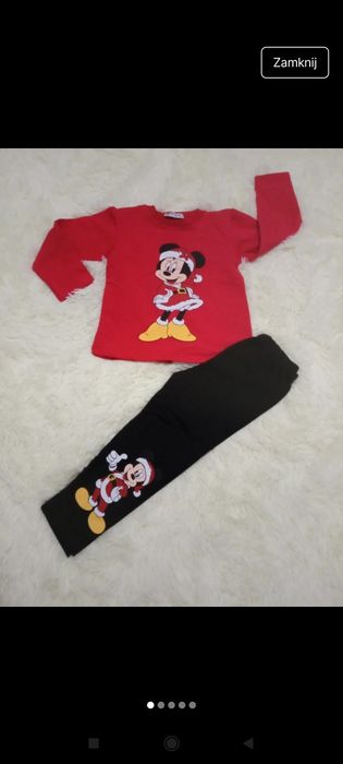 Komplet myszka Minnie 98 nowe lekko ocieplane