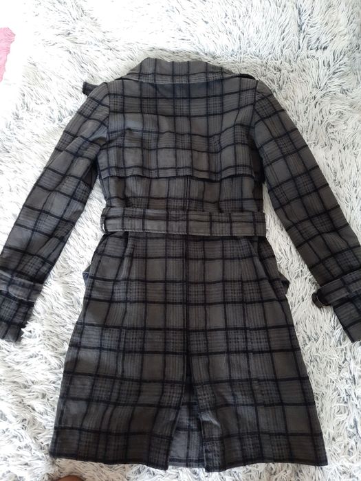 Długi płaszcz w kratkę Topshop