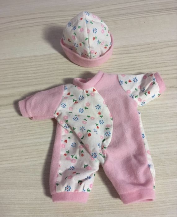 Body z czapeczką komplet dla lalki zestaw 2 sztuki