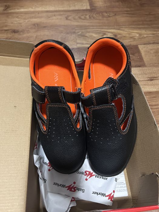 Buty robocze pracownicze 40 sandaly ochrone 25 cm mocne