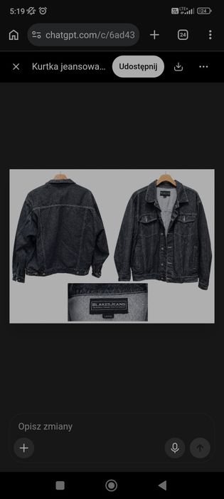 kurtka dżinsowa (katana) marki BLAKES JEANS w rozmiarze L