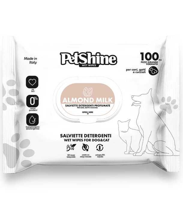 Petshine - Toalhitas hipoalergénicas para cão e gato (100 unid.)