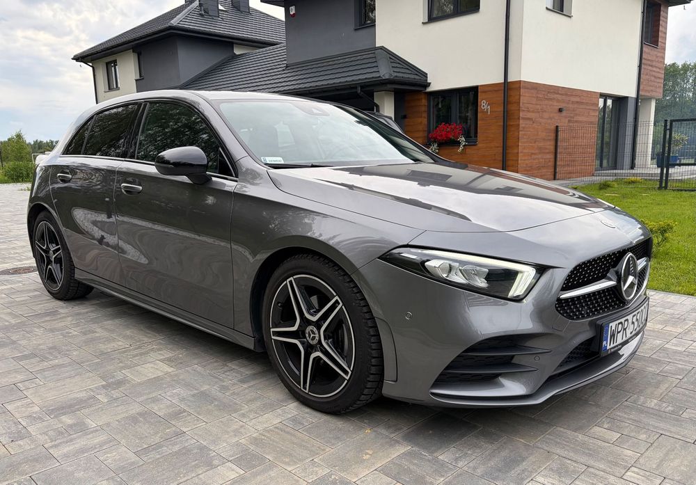 Mercedes-Benz Klasa A A180 AMG Line DCT Bezwypadkowy FV 23% Salon Polska