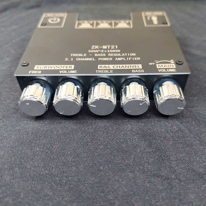 Усилитель мощности звука 2.1 канала 200 Вт сабвуфер (аудіо підсилювач)
