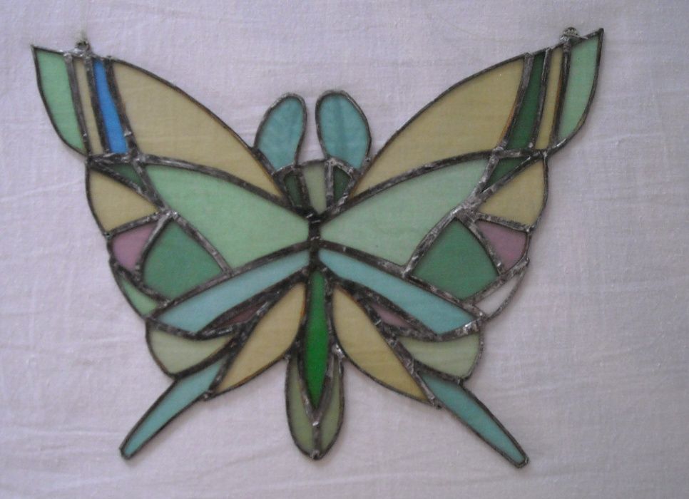 Witraż motyl szkło