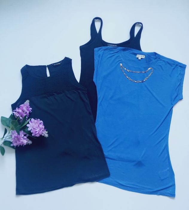 Zestaw trzech koszulek, bluzek premium