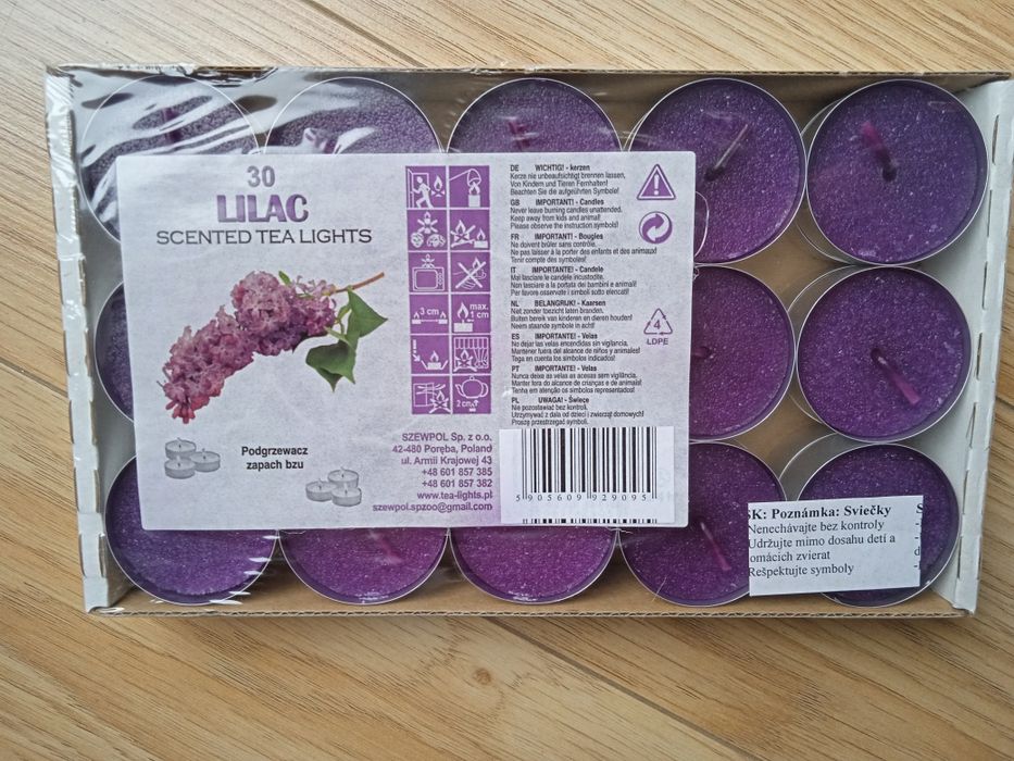 Podgrzewacz zapachowy tea light zapach bzu 30szt.