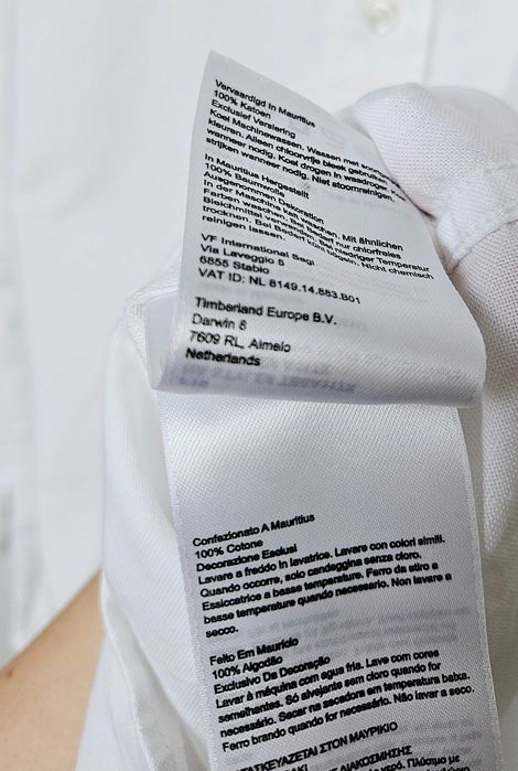 Biała bawełniana koszula Timberland