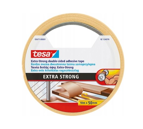 Taśma do wykładzin tesa extra strong 10m50mm mocna antypoślizgowa pod
